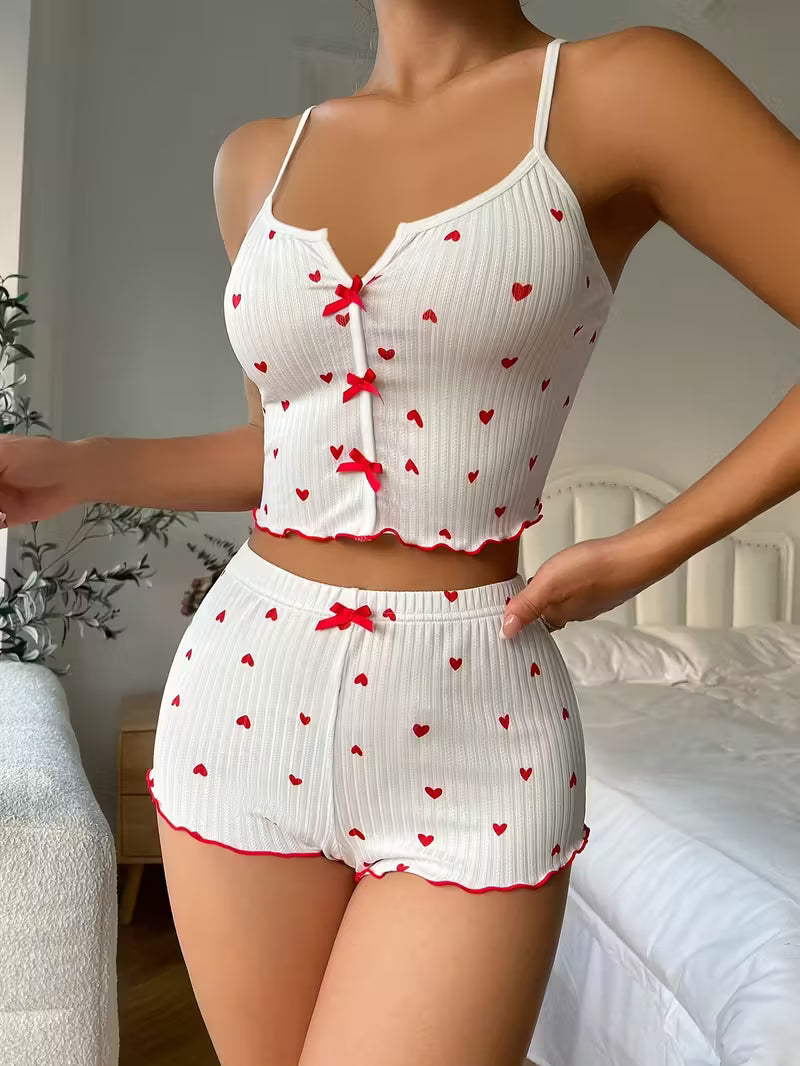 Heart Ruffled Pajama's