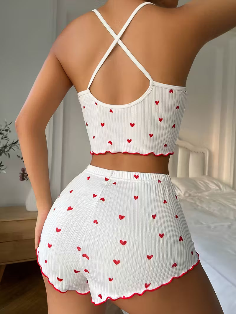Heart Ruffled Pajama's